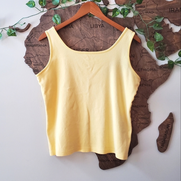 Cute Yellow Boxy Tank Top - Picture 4 of 7